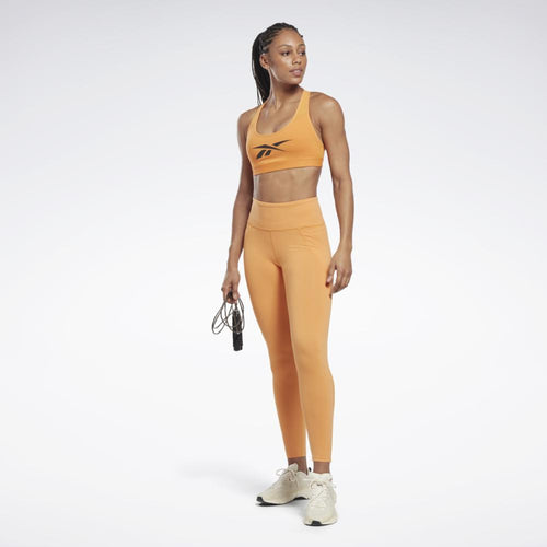 Reebok Apparel Women Reebok Lux Skinny Strap Medium-Support Sports Bra
