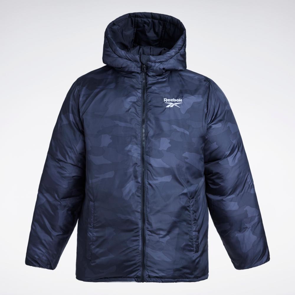 Reebok men's midweight deals quilted puffer jacket