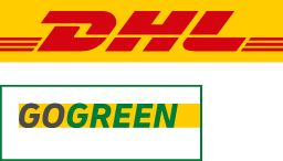 Logo DHL GoGreen Versand in gelb