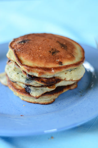 Almond Flour Blueberry Pancakes