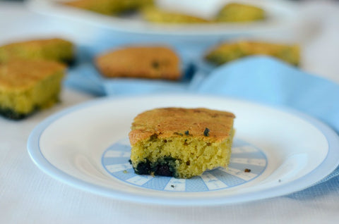 Almond Flour Blueberry Snack Cake