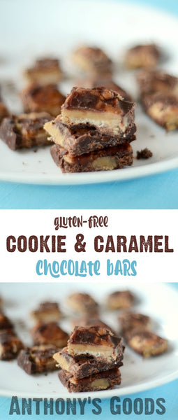 Cookie Caramel Chocolate Bars