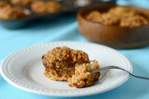 Carrot Apple Raisin Quinoa Muffins