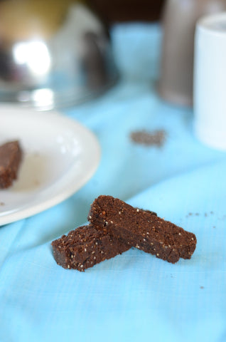 Chocolate Chia Biscotti