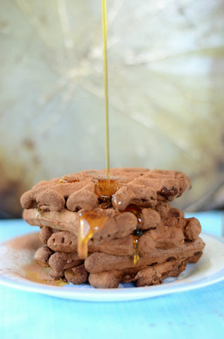 Chocolate Chia Waffles