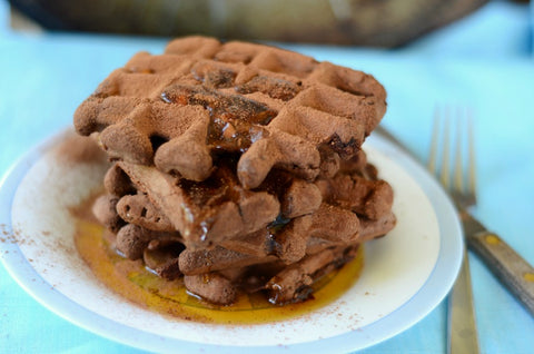 Chocolate Chia Waffles