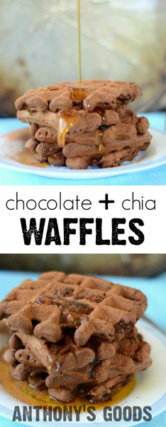 Chocolate Chia Waffles