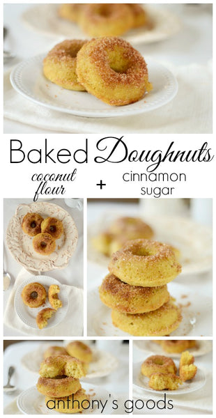 Coconut Flour Cinnamon Doughnuts