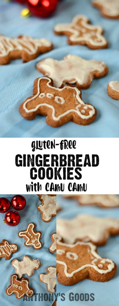 Gluten-Free Gingerbread Cookies with Camu Camu