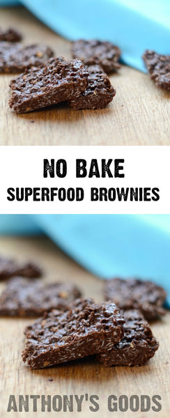 No-Bake Anthony's Superfood Brownies