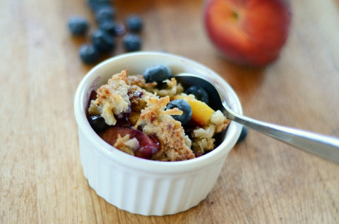 Peach and Blueberry Cobbler