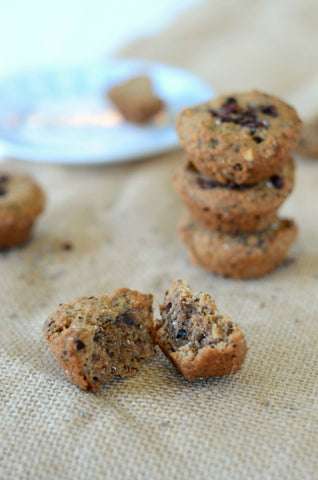 Teff Cacao Peanut Butter Mini Muffins