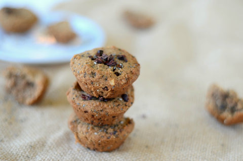 Teff Cacao Peanut Butter Mini Muffins