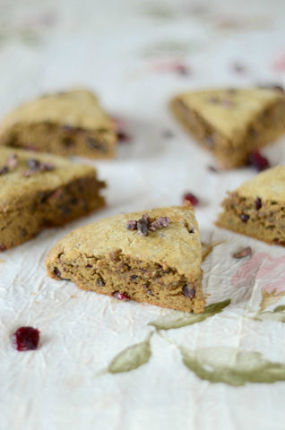 Cranberry Cacao Teff Scones