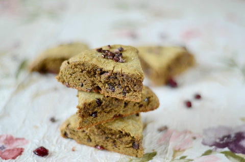 Cranberry Cacao Teff Scones