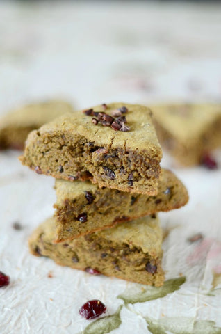 Cranberry Cacao Teff Scones