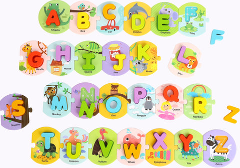 Wooden Alphabet Puzzle from Tooky Toys