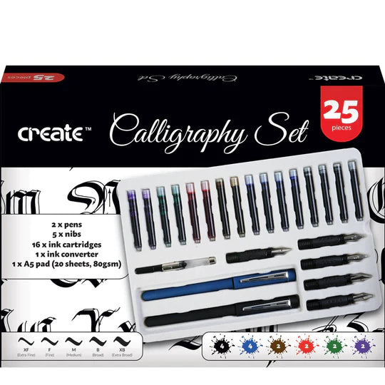 25pcs Calligraphy Pen Writing Set