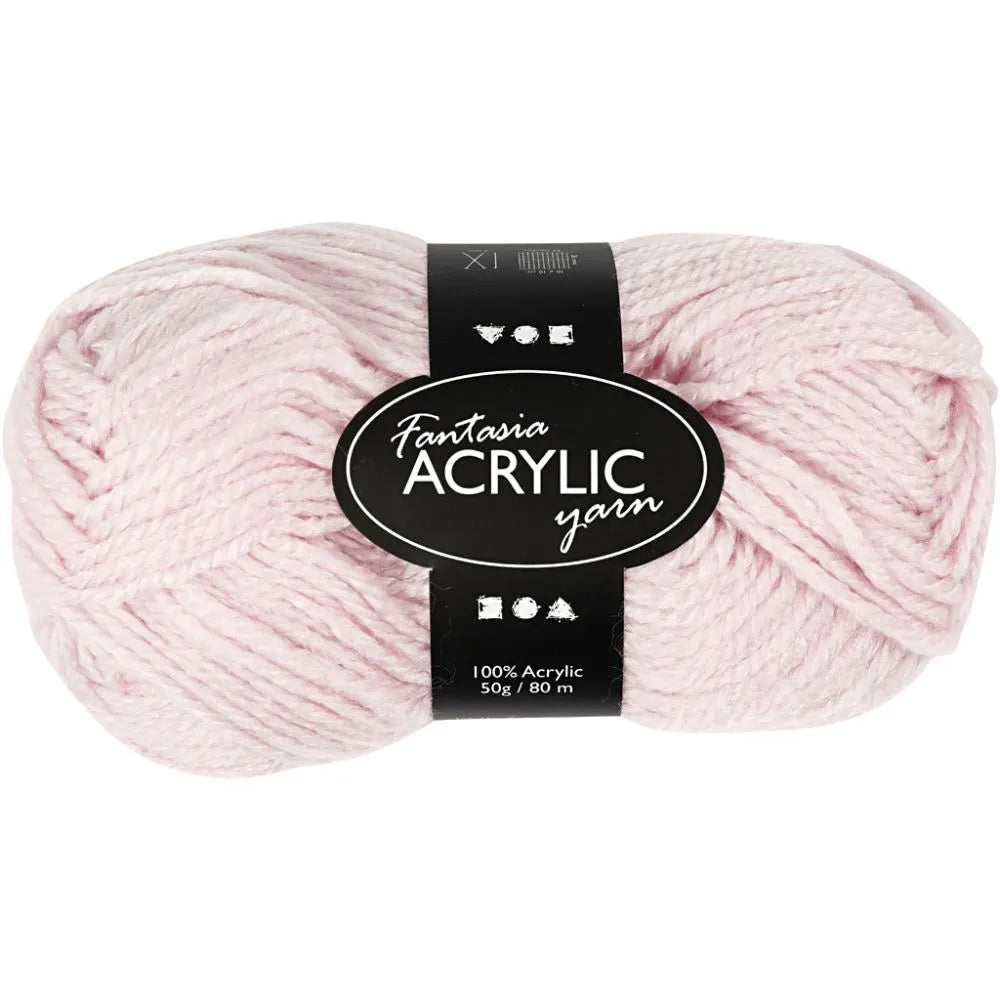 Fantasia Acrylic Yarn, L: 35 m, Maxi, neon pink, 50 g/ 1 ball