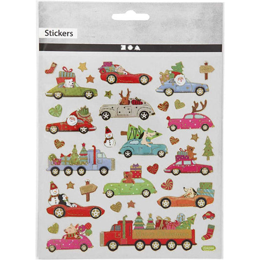 Fancy Glitter Stickers, Birthday, 15x16,5 cm, 1 Sheet