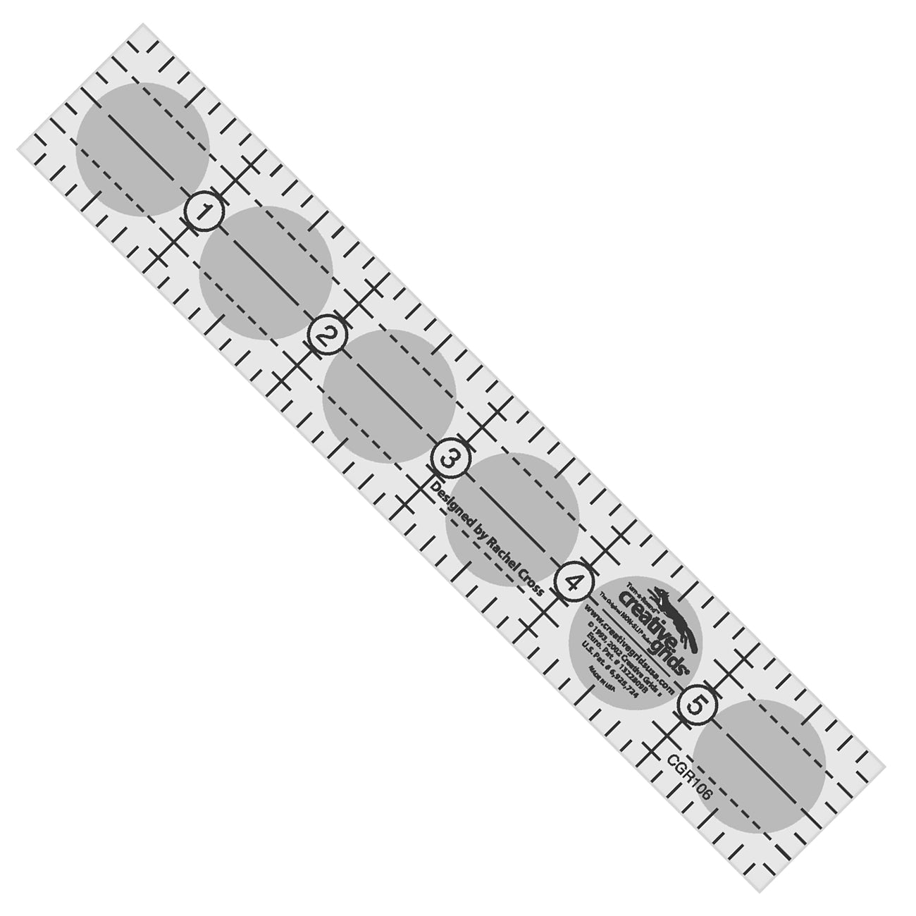 Quilt Ruler Upgrade Kit for 12, 12-1/2, 24, or 24-1/2 Inch Acrylic Rul