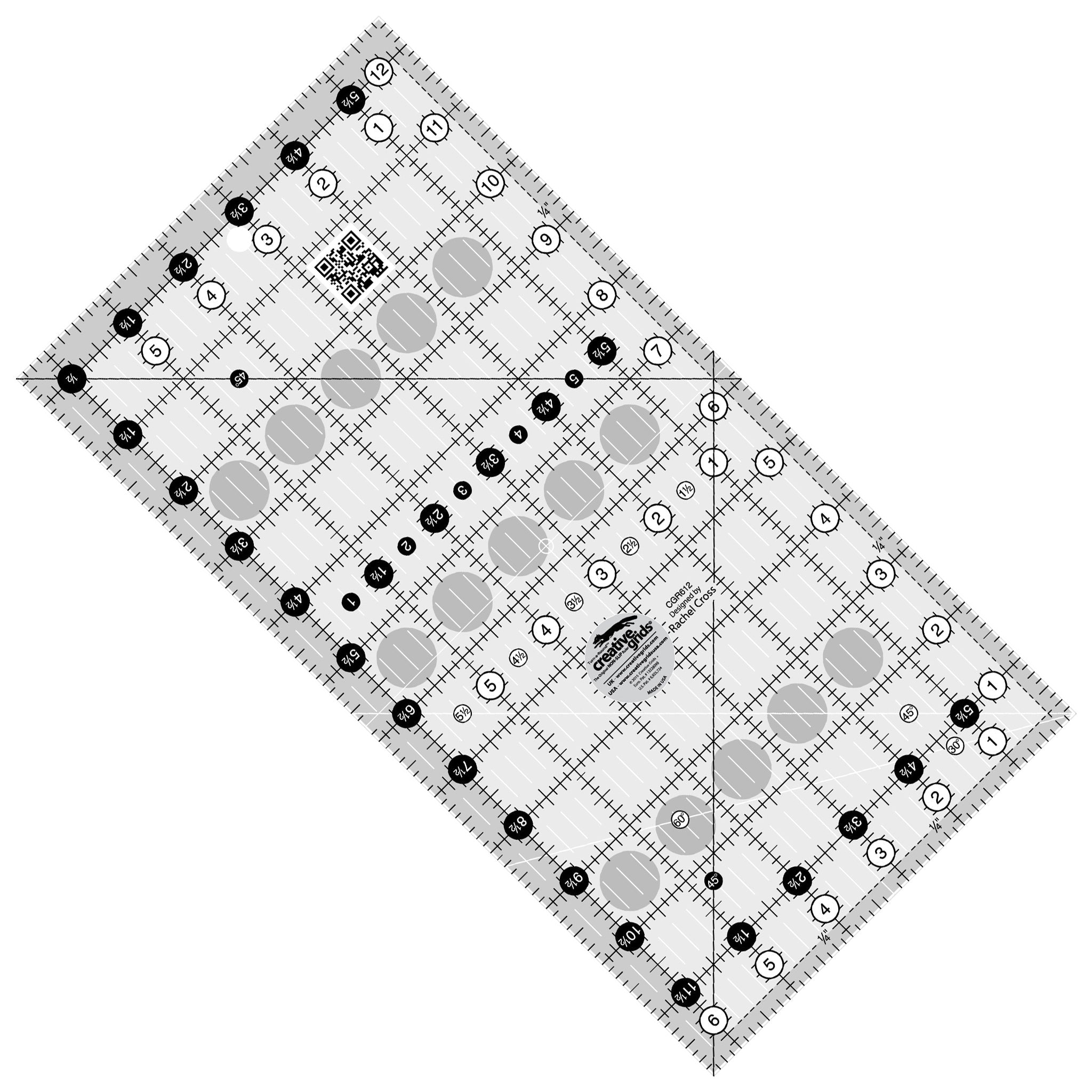 Creative Grids Quilt Ruler 4-1/2in x 18-1/2in CGR418 743285000371