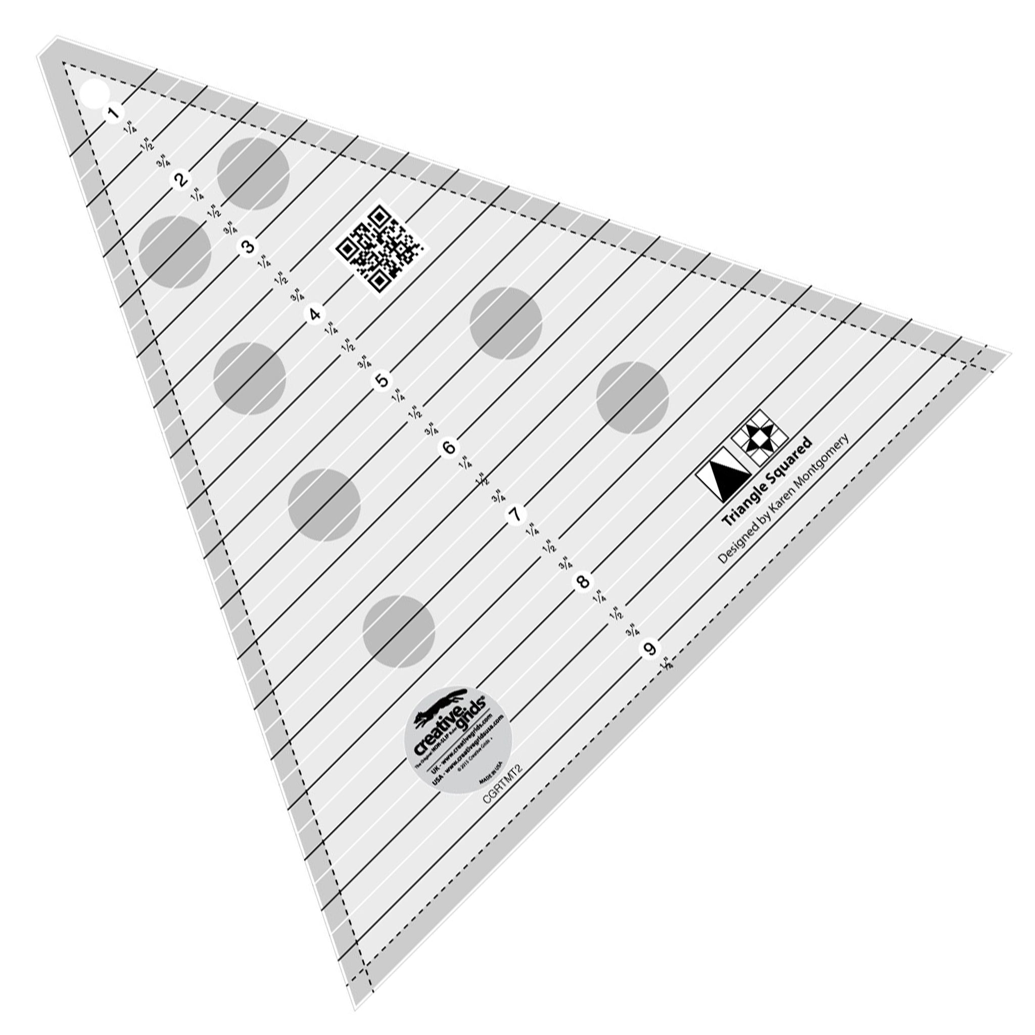 Creative Grids Non-Slip 60° Triangle Ruler 8