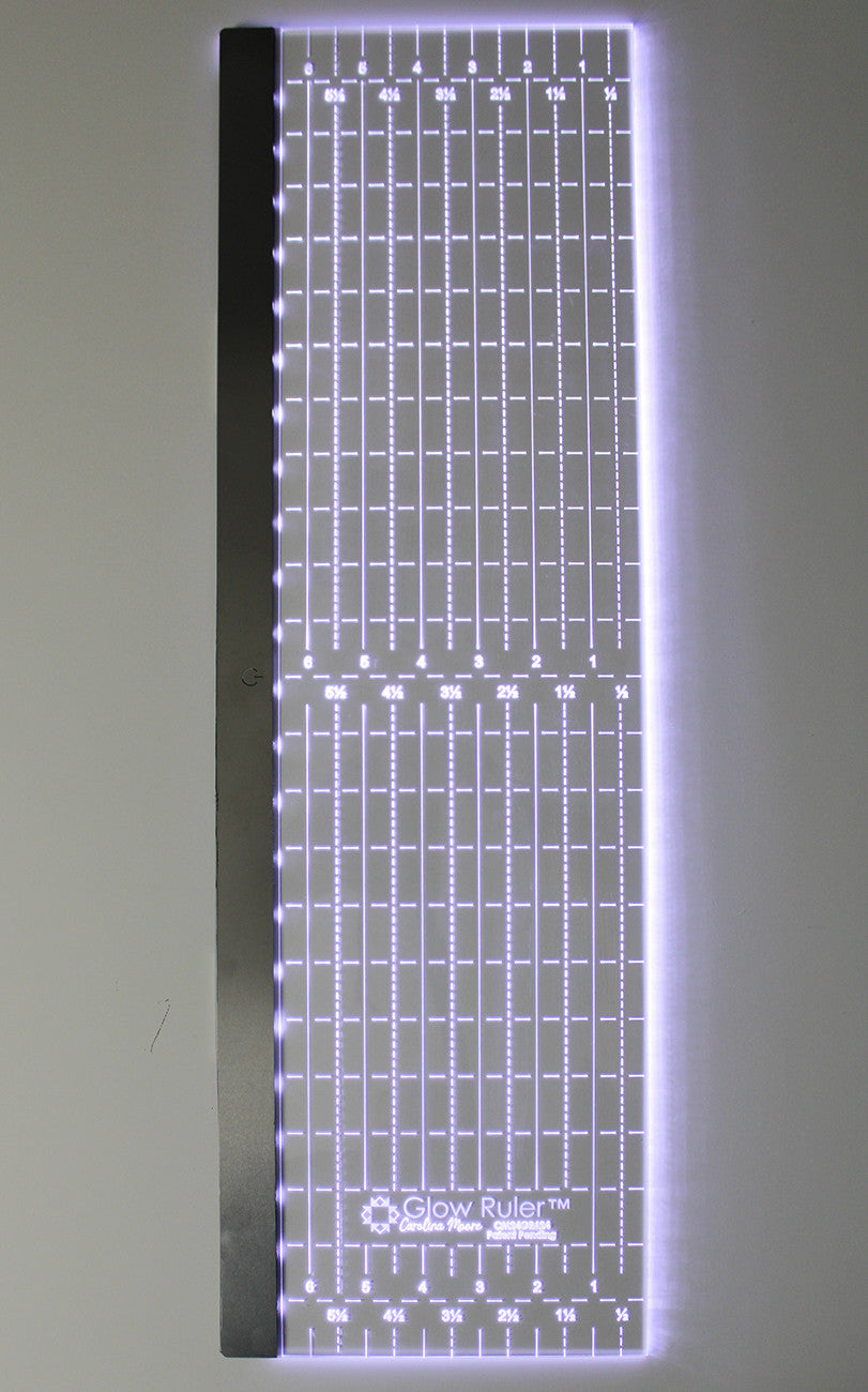 Carolina Moore Glow Ruler 6-1/2 x 24in