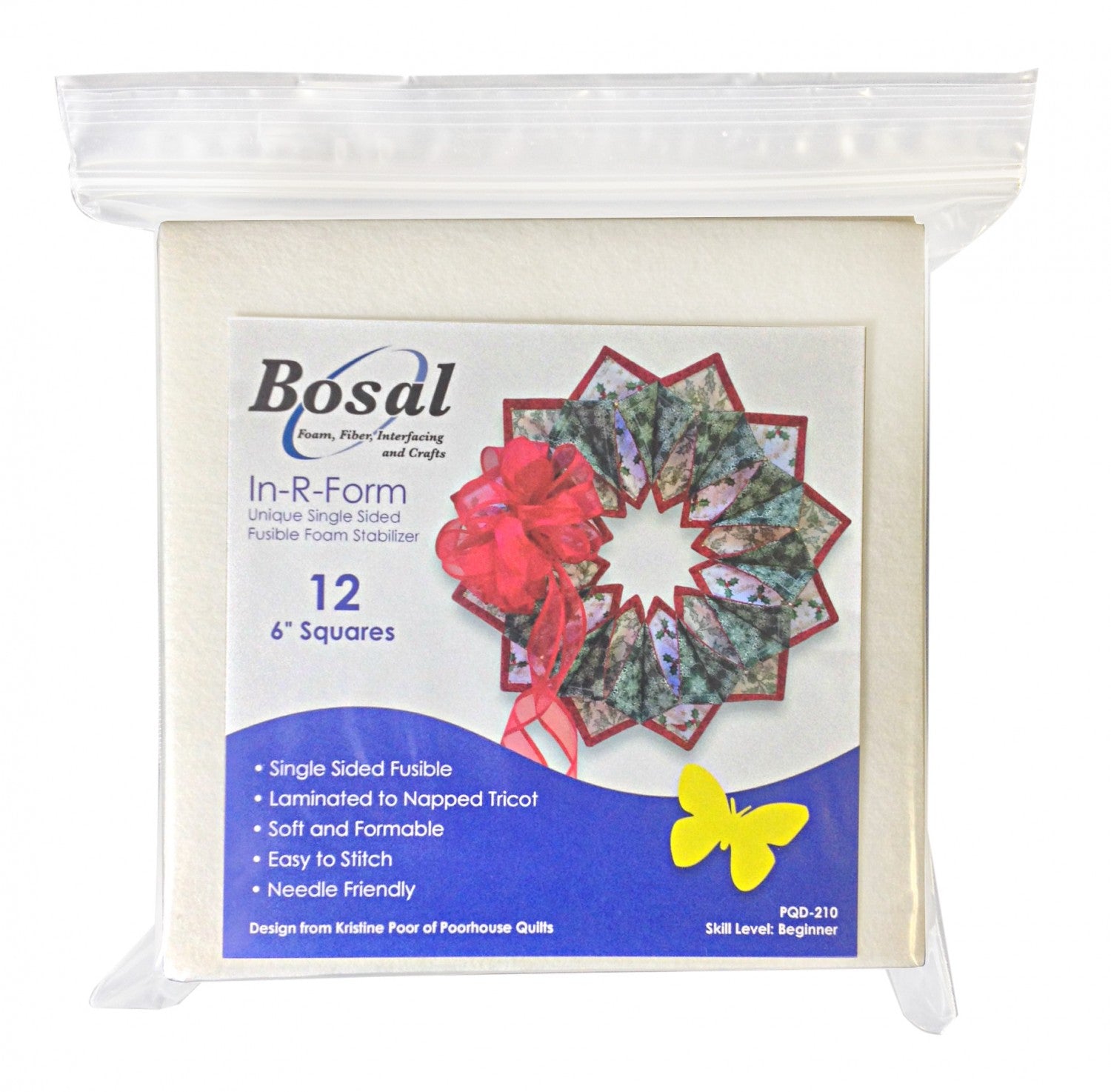 Bosal Stick-stitch-n-rinse Wash Away Stabilizer Ideal for Embroidery 10  Sheets 8 1/2 X 11 