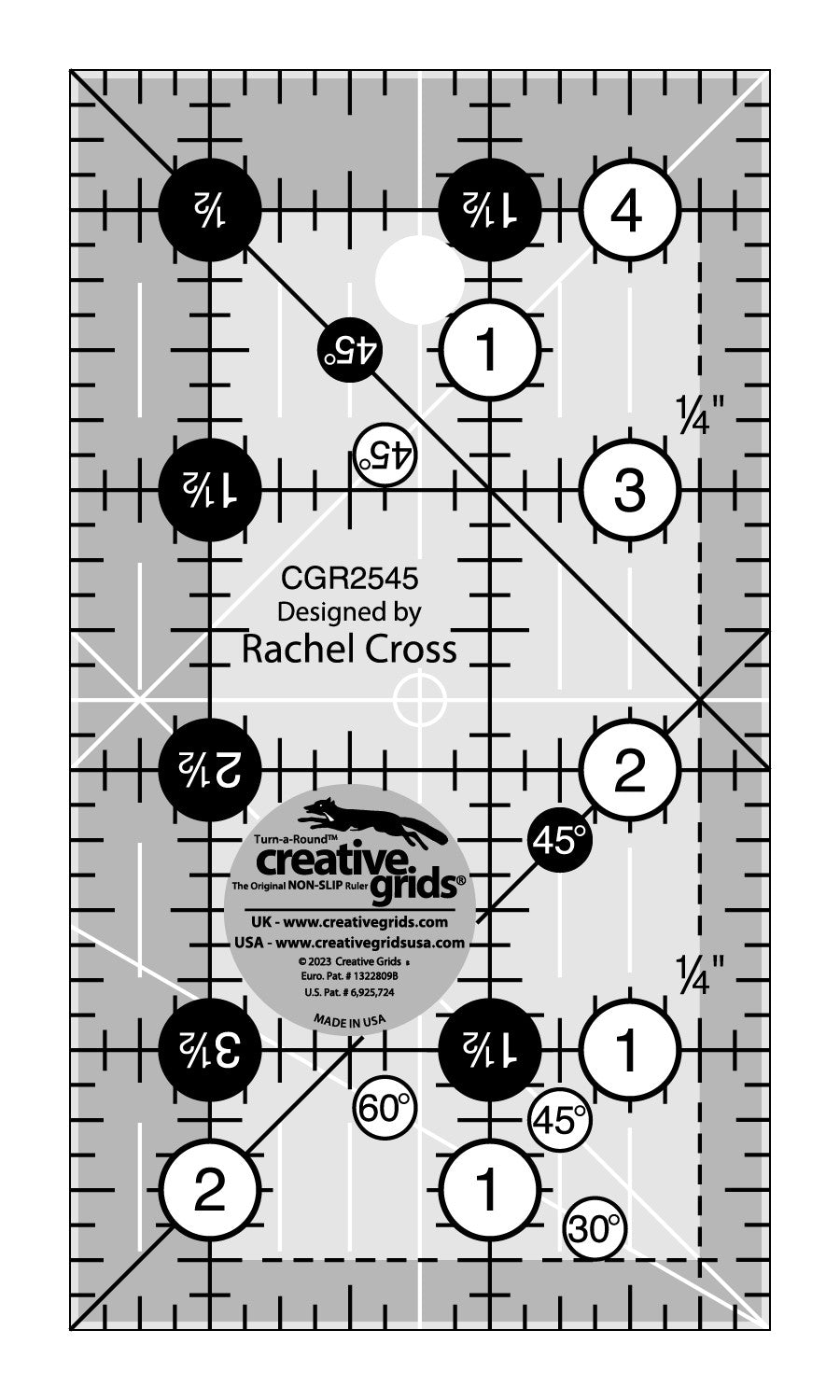 Creative Grids Ultimate Flying Geese Template and Quilt Ruler