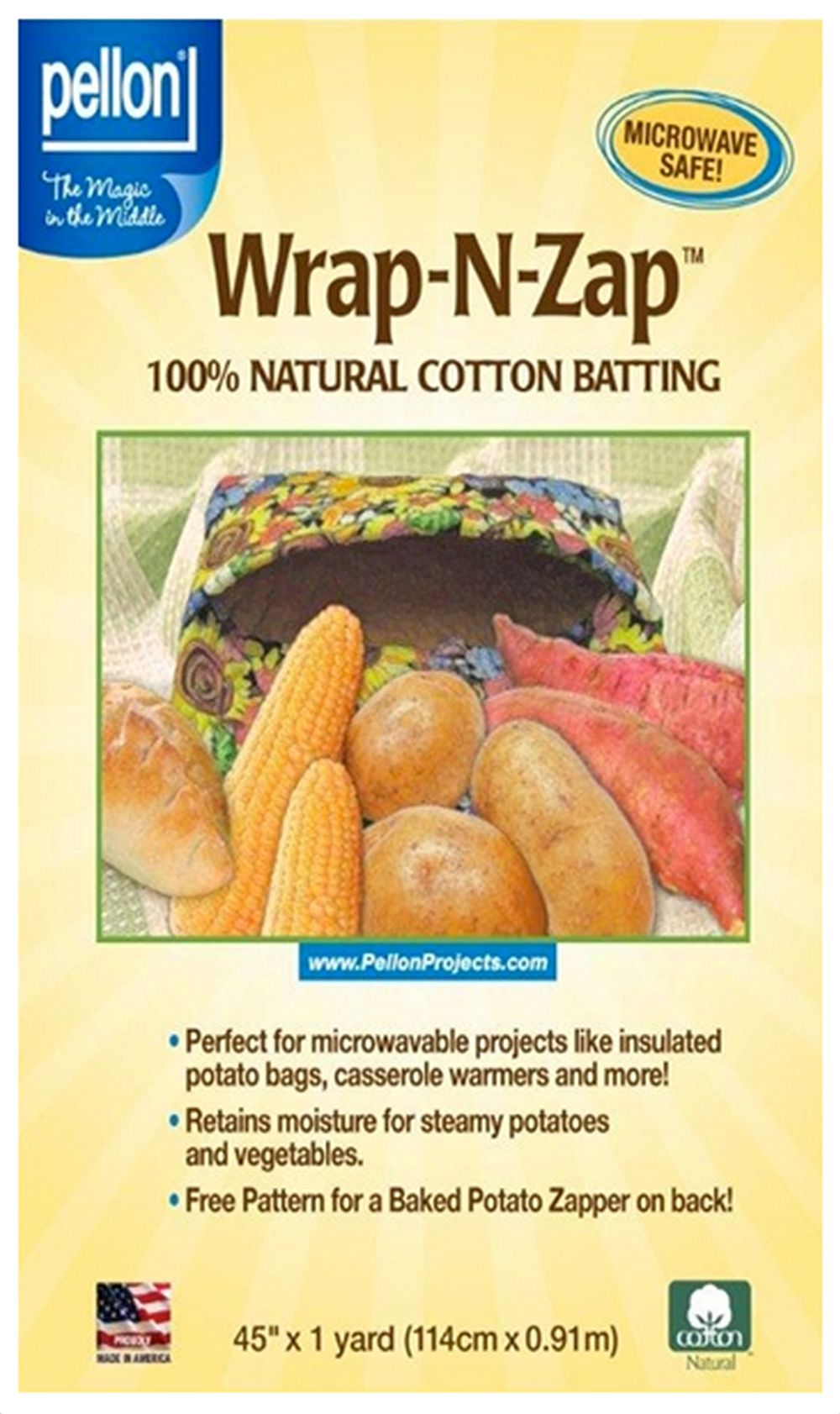 Bosal Katahdin On-A-Roll Organic Cotton Batting 2-1/2 Inches 25 Yards