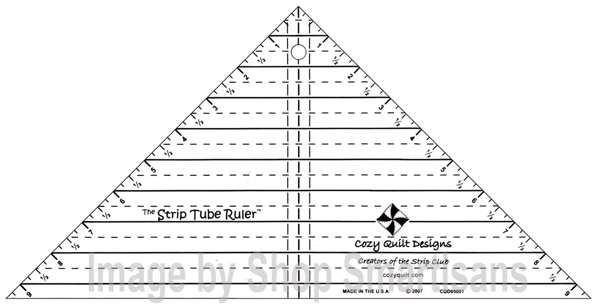 Creative Grids Stripology Squared Mini Slotted Quilt Ruler (CGRGE3)