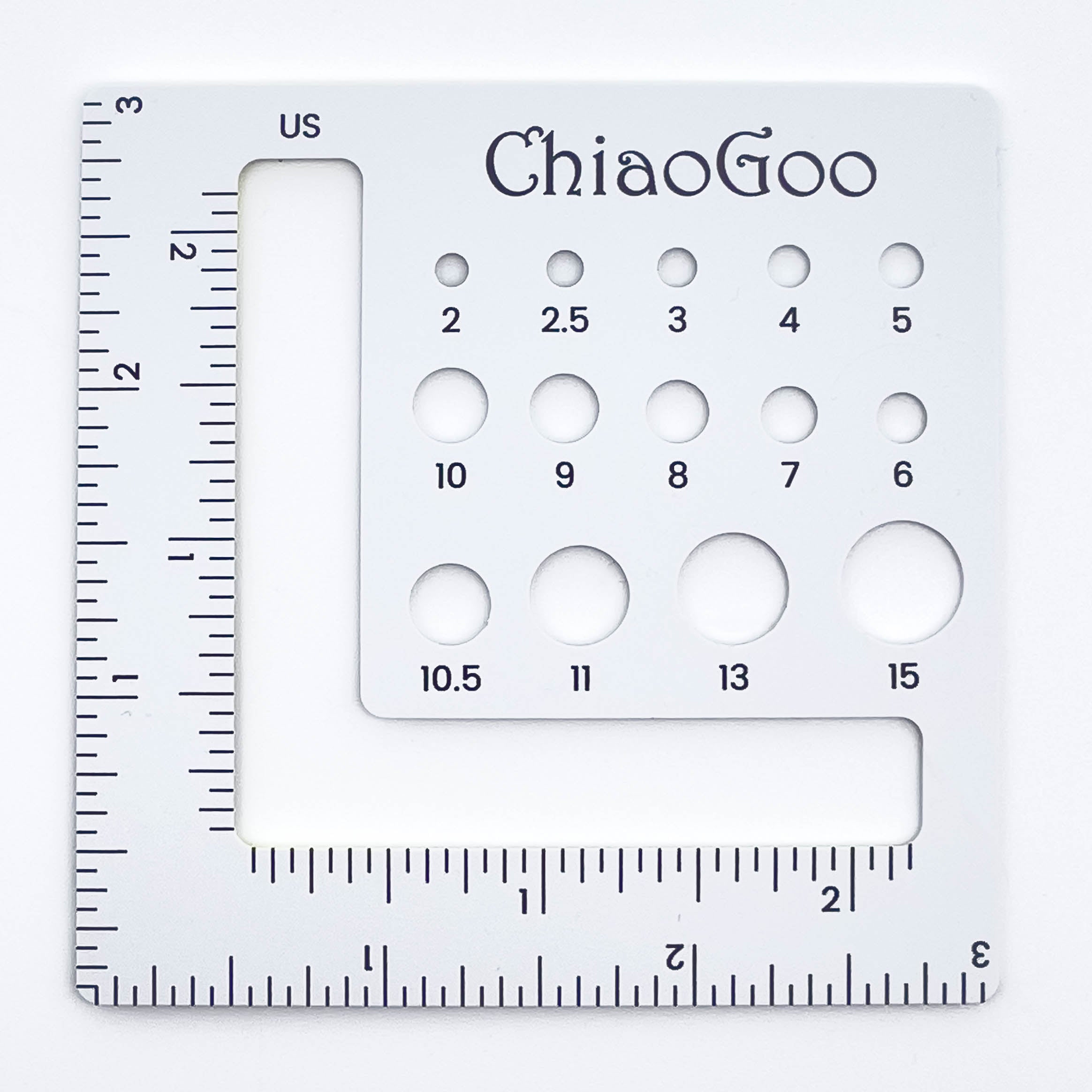 ChiaoGoo Knitting and Crochet Needle Gauges – Hipstitch