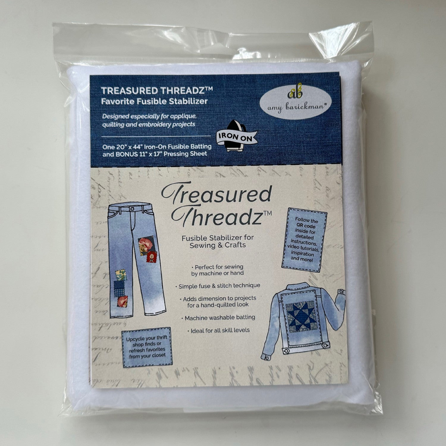 Sulky Tender Touch Fusible Iron-On Backing for Embroidery - 20 x 1 yd –  World Weidner
