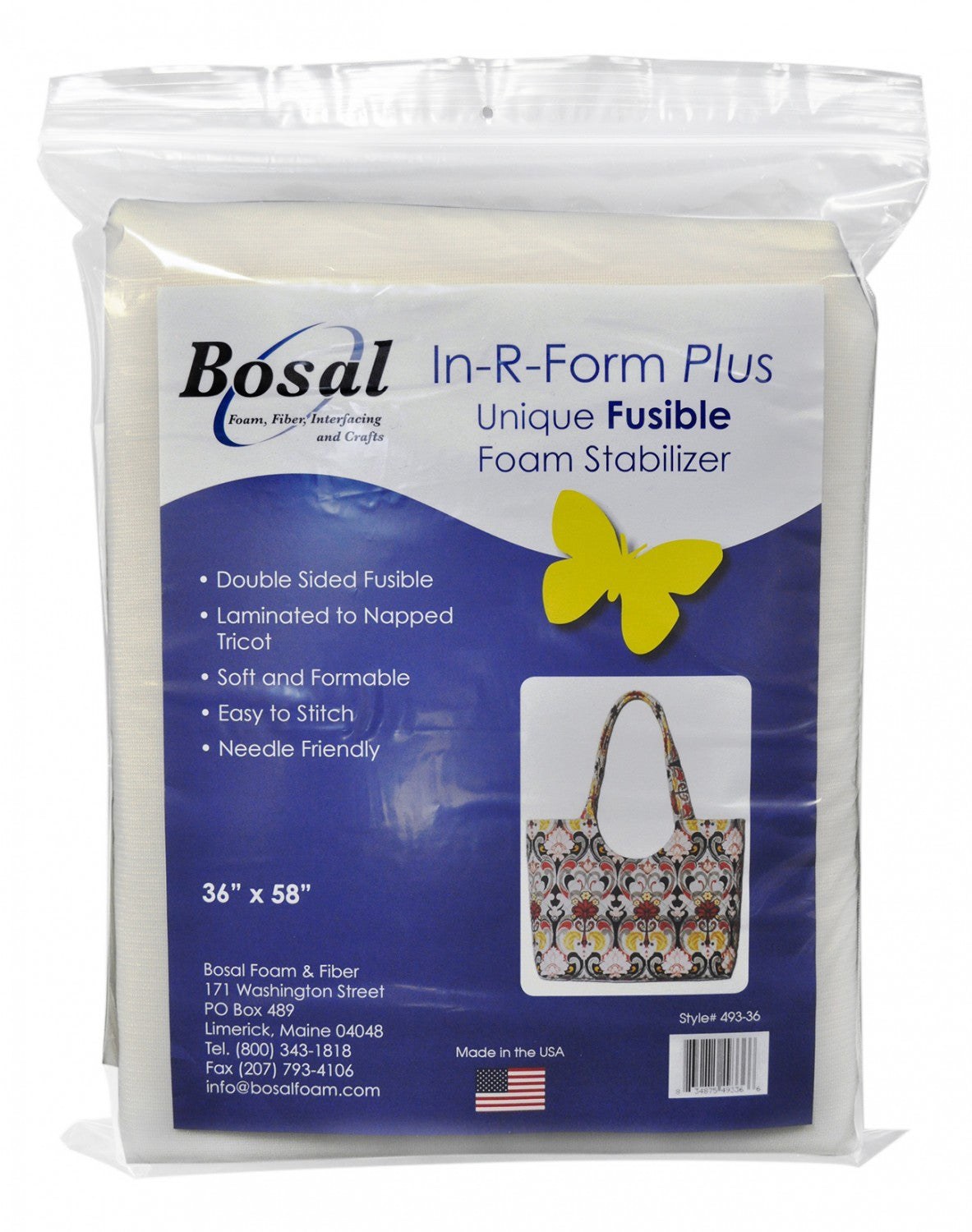 Bosal Stick-Stitch-N-Rinse Wash-Away Stabilizer 10/Pkg-8.5X11