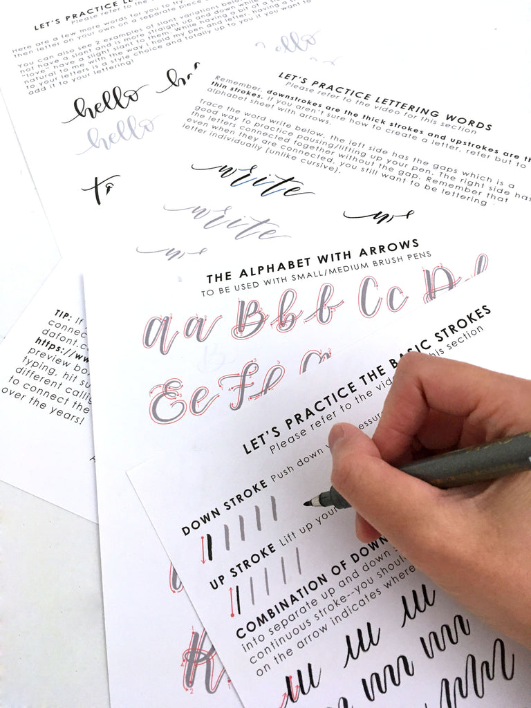 Brush Lettering Kit Links & Resources – Atiliay