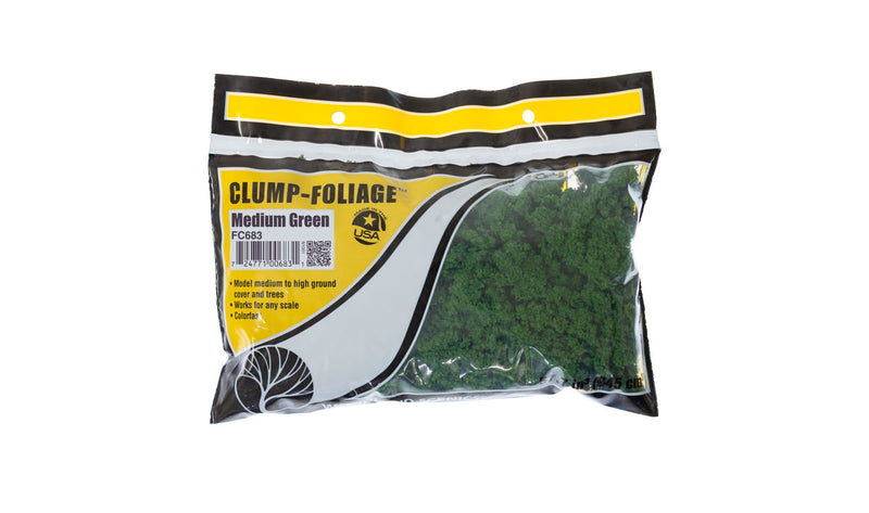 Clump - Foliage - Medium Green - Woodland Scenics 57.7 in - FC683