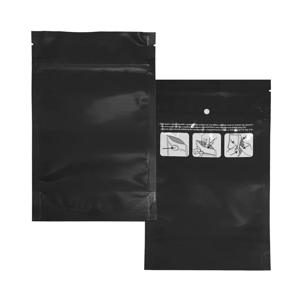 1/4 Ounce Child Resistant Opaque Mylar BAGS - 50 Count