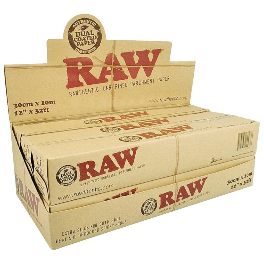 Raw Unrefined Parchment Paper Roll 4'''' x 13' - 12 Pack