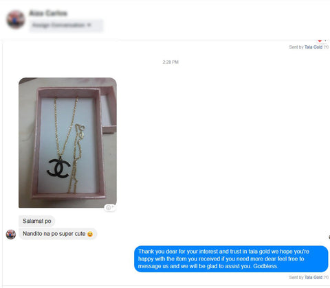 Customer Necklace Review