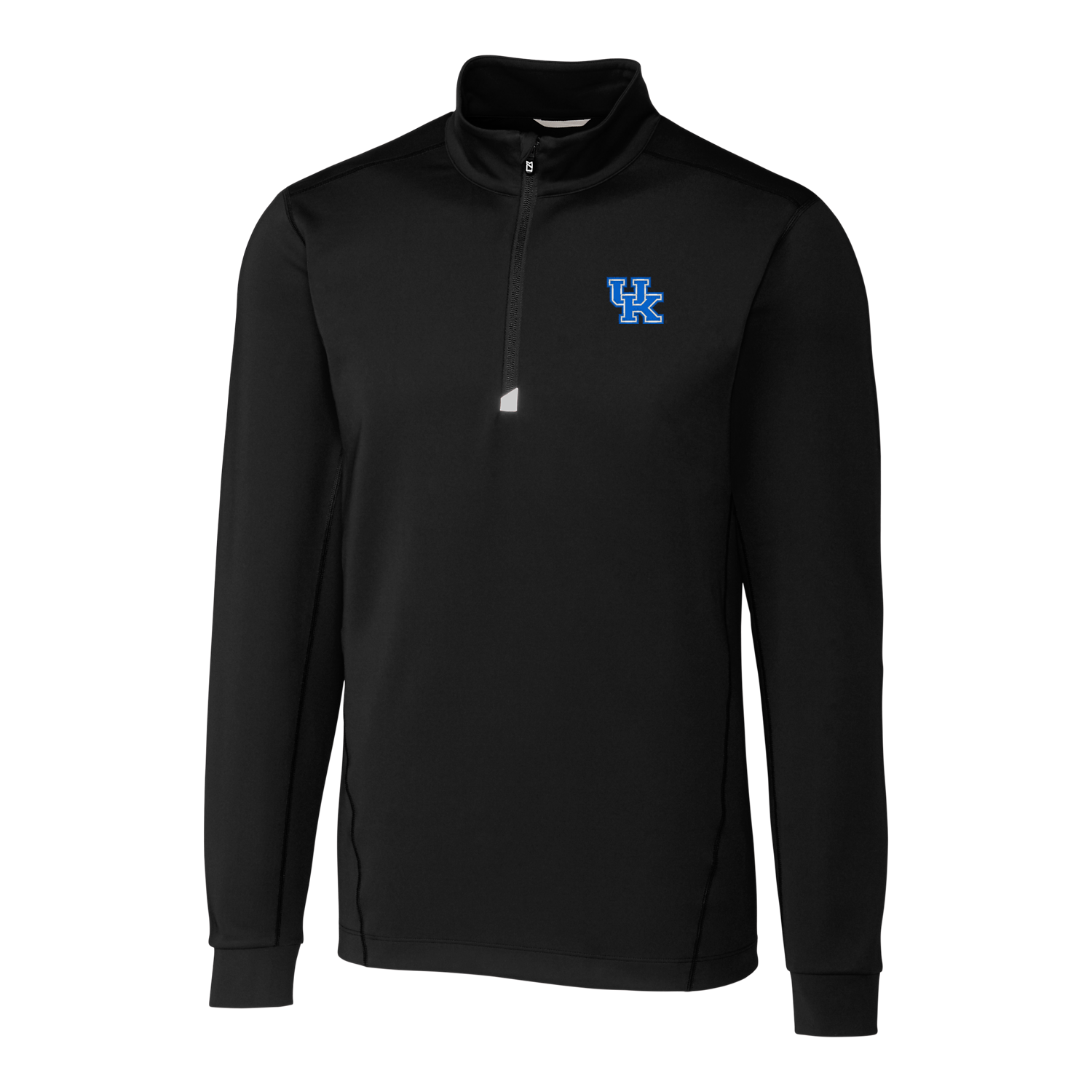 University of Kentucky Traverse Stretch Quarter-Zip Pullover in Black by Cutter & Buck