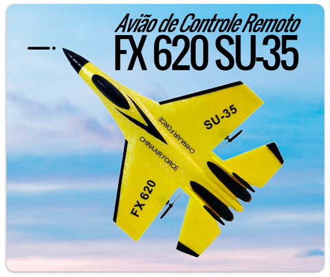 Avião de Controle Remoto Indestrutível - Caça FX