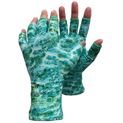 Green Camo Sun Gloves