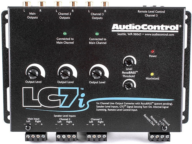 AudioControl ACM-1.300 モノブロックマイクロアンプ Accubass付き-