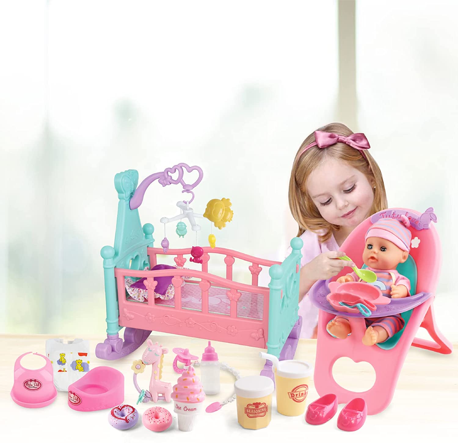 disney princess baby doll nursery set