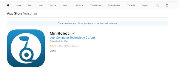 App Stores "Minirobot"