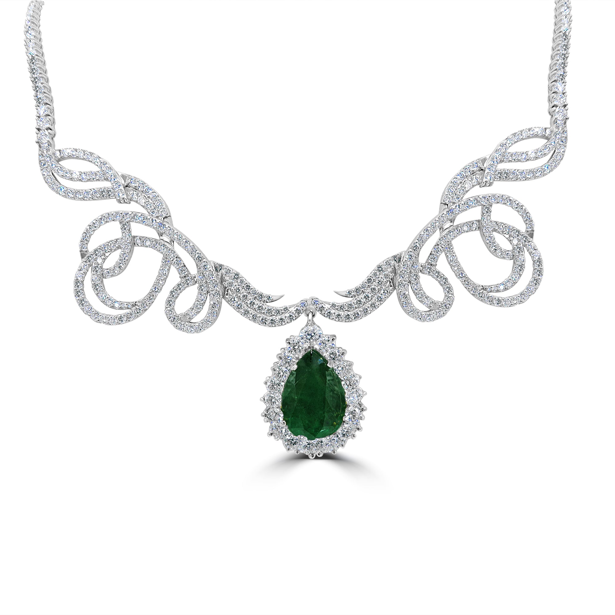 Important Columbian Emerald and Diamond Necklace – Mozafarian Jewellers Ltd