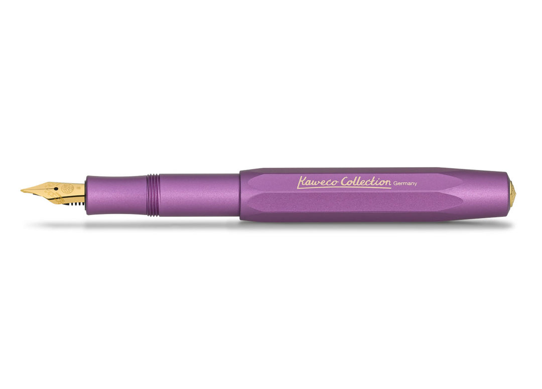 Kaweco X Hello Kitty AL Sport Fountain Pen 50th Anniversary Edition Lilac,  Fine Nib Nostalgic Gold pen clip : : Office Products