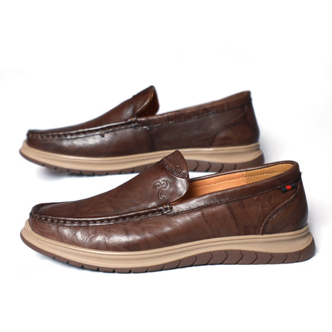 23081 Brown More Finest breathable non-slip footwear for leisure soft sole Mans Shoe
