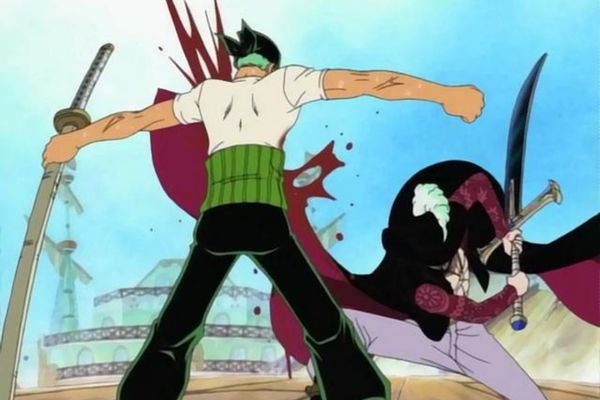 Zoro vs Mihawk